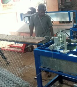 chain link fencing machine